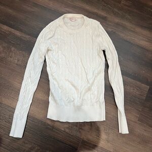 Merona Ivory Cable Knit Sweater